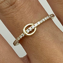 Pave Band with Oval Ring