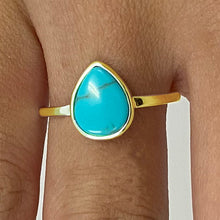 Teardrop Stone Ring