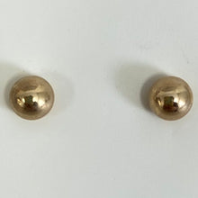 14k Gold Plain Ball Stud Earrings