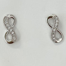 14k Gold Infinity Stud Earrings