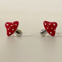 Enamel Mushroom Earrings
