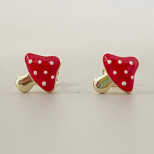 Enamel Mushroom Earrings