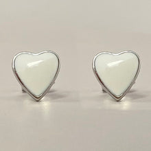 Enamel Heart Earrings