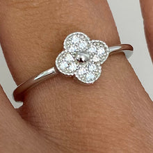 Pave Clover Ring