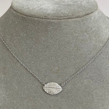 Textured Football Necklace