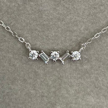 Cubic Zirconia Zig Zag Necklace