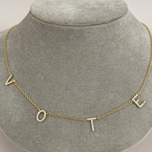Pave Vote Necklace
