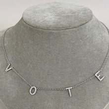 Pave Vote Necklace