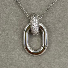 Pave Door Knocker Necklace