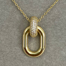 Pave Door Knocker Necklace