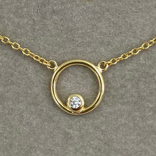 O Ring with Gem Necklace