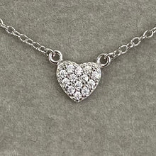Tiny Sparkle Heart Necklace