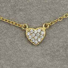 Tiny Sparkle Heart Necklace