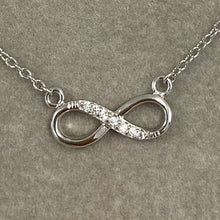 Small 7-Gem Infinity Necklace