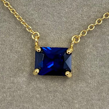 Cubic Zirconia Rectangle Necklace