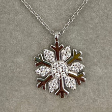 Pave Smooth Snowflake Necklace
