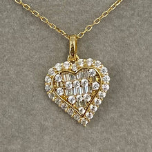 Cubic Zirconia Heart Halo Necklace