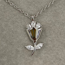 Cubic Zirconia Tulip Necklace