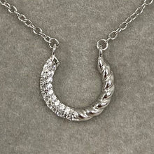 Sparkle Rope Horseshoe Necklace