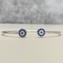 Double Disc Pave Open Bangle