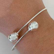 Overlapping Double Ball Bangle