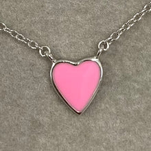 Enamel Heart Necklace
