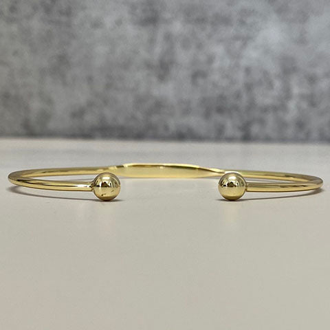 Double Ball Open Bangle