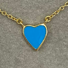 Enamel Heart Necklace
