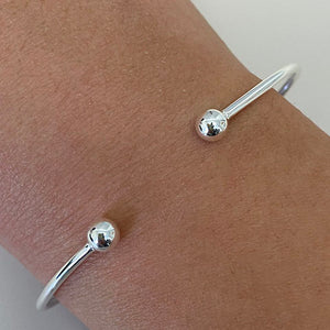 Double Ball Open Bangle