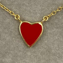 Enamel Heart Necklace