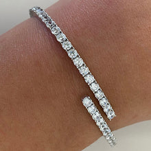 Cubic Zirconia Hinge Bangle