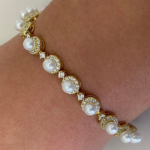 Pearl Halo Bracelet