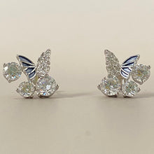 Butterfly 3-Round Cubic Zirconia Earrings