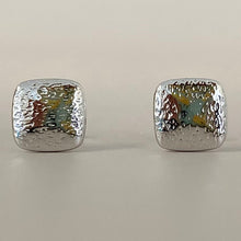 Textured Square Stud Earrings