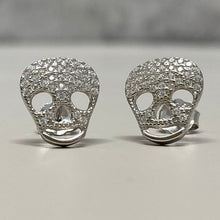 Pavé Skull Studs