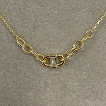 Emerald Cut with Links Necklace