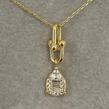Teardrop with Links Necklace