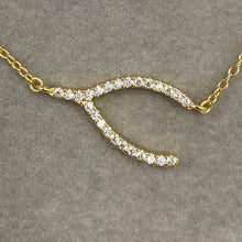 Pave Wishbone Necklace