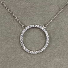 Large Pave O Ring Necklace