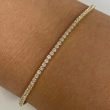 Thin Cubic Zirconia Tennis Bracelet