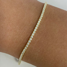 Thin Cubic Zirconia Tennis Bracelet