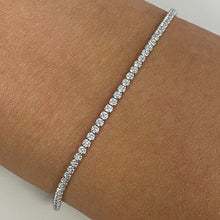 Thin Cubic Zirconia Tennis Bracelet