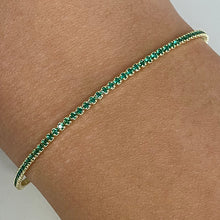 Tiny Stone Gold Tennis Bracelet