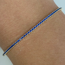 Tiny Stone Gold Tennis Bracelet