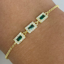 Rectangle Halo Bracelet