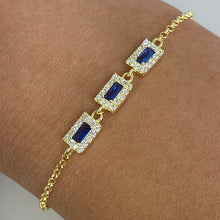 Rectangle Halo Bracelet
