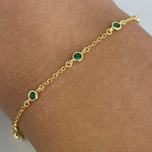 8 Cubic Zirconia Station Bracelet