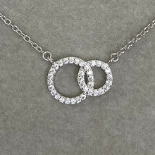 Pave Double Circle Necklace