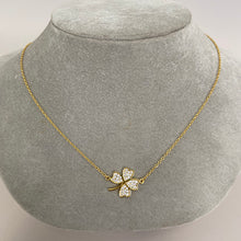 Pave Lucky Clover Necklace