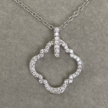 Pave Quatrefoil Necklace